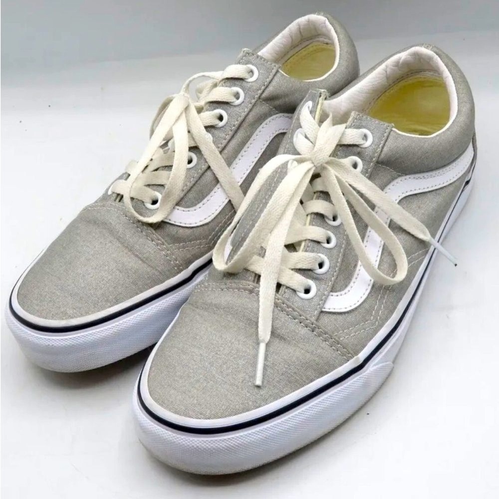 VANS Old Skool Sage Suede White Skater Shoes 751505 - Men's US 5 / Women 6.5US